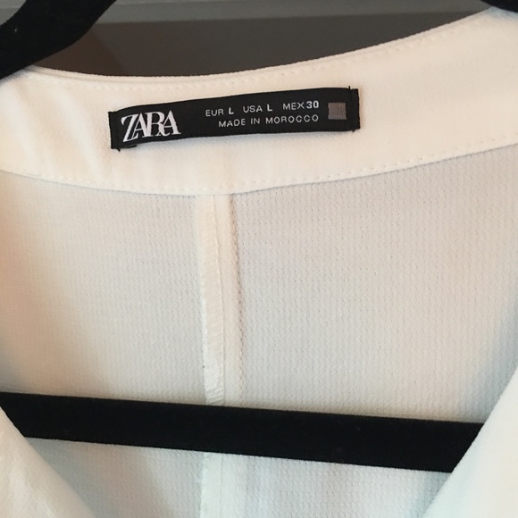 Zara jumpsuit white, size Large. - Picture 3 of 5